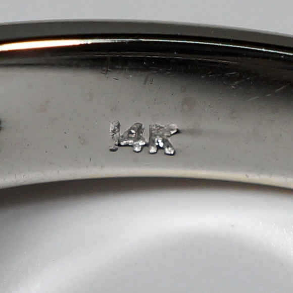 14KW gold Sapphire & Diamond ring - Picture 3 of 7